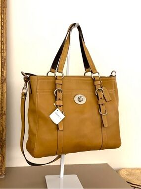 Coach Chelsea Leather Tote in Tan